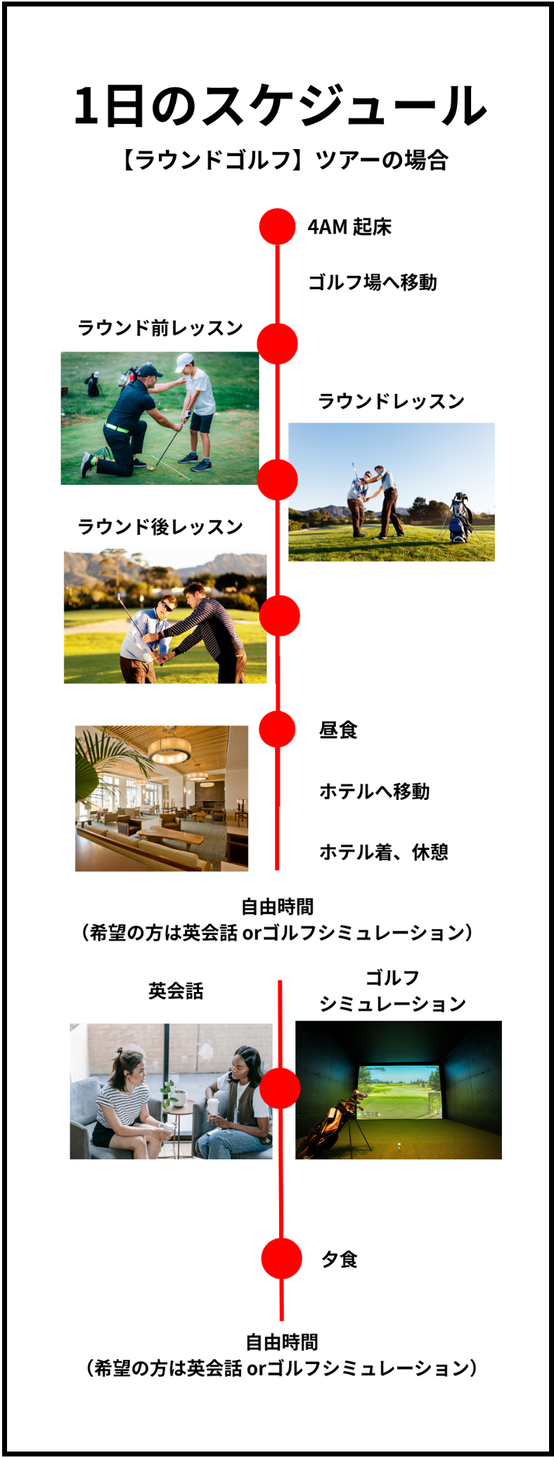 ゴルフキャンプスケジュール